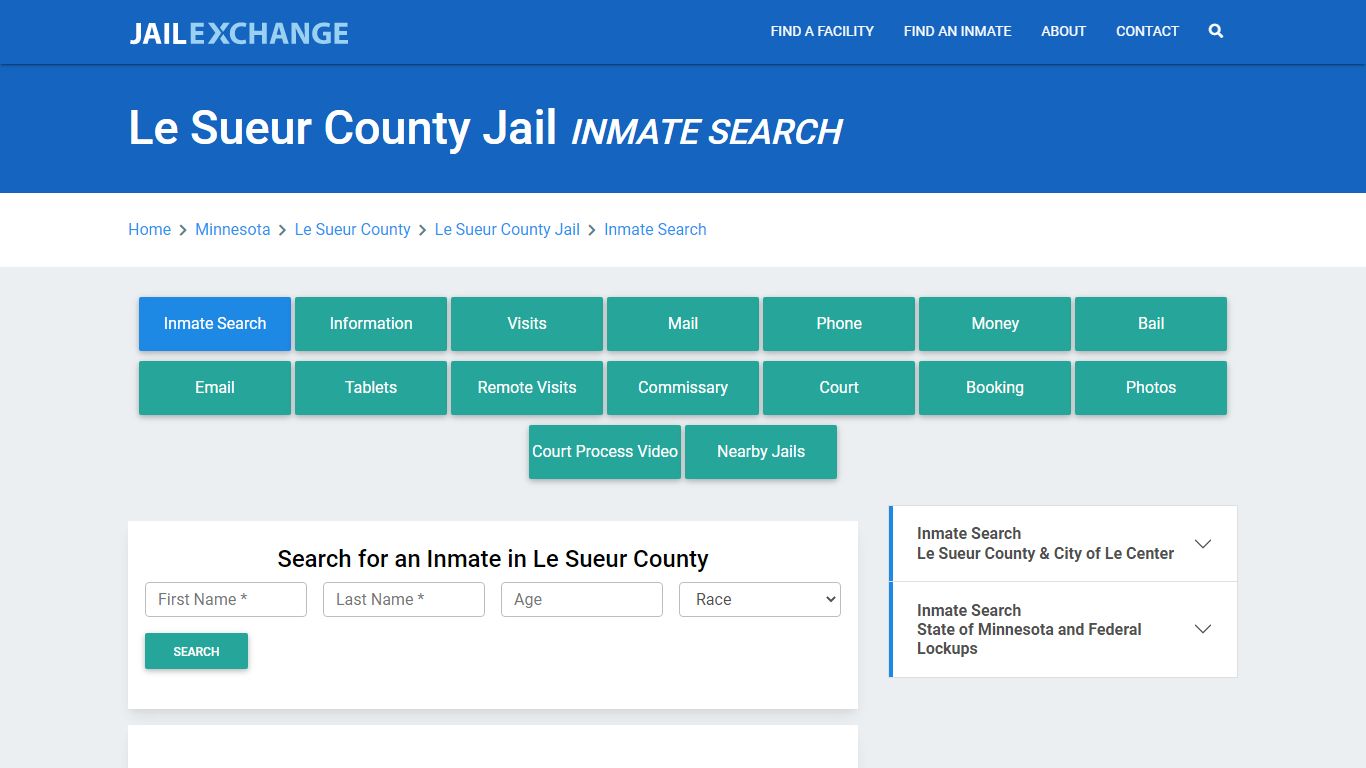 Le Sueur County Jail, MN Inmate Search: Roster & Mugshots